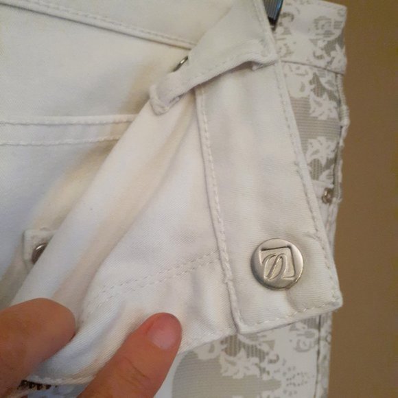 TWO LOOKS 1 PAIR REVERSIBLE High Rise! STRETCH jeans JEGGING-LIKE  SZ 8 euc - Picture 3 of 9